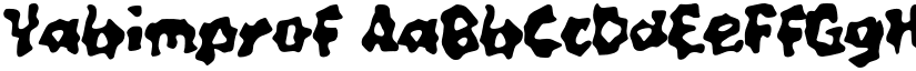 Yabimprof font