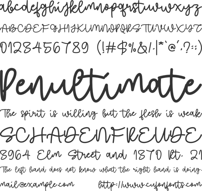 Kid Kad font preview