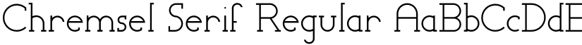 Chremsel Serif Regular font