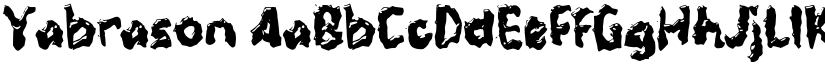 Yabrason font