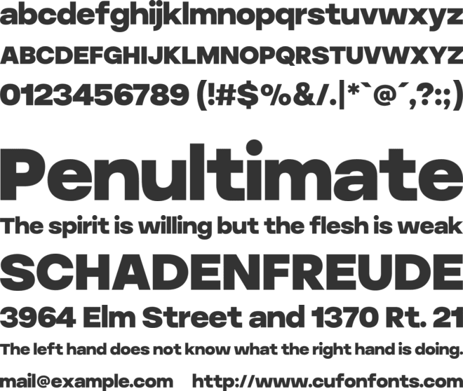 Volda Sans font preview