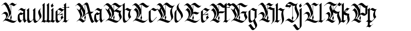 Lawlliet font download