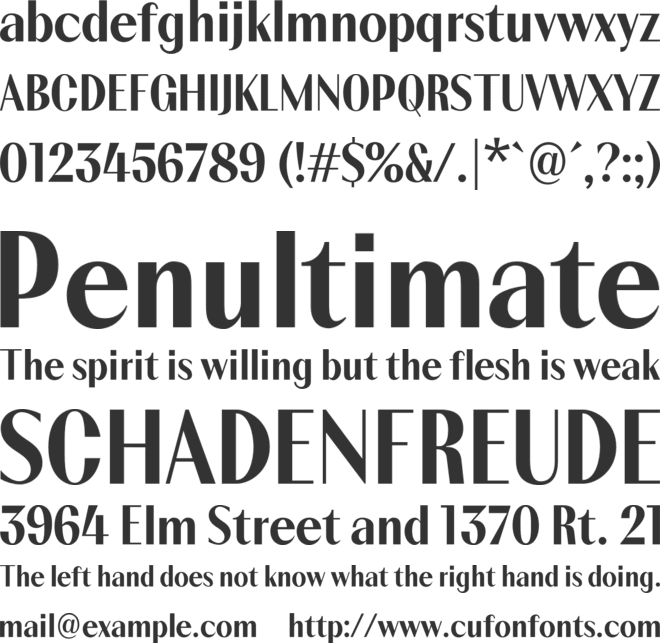 Mavinea font preview