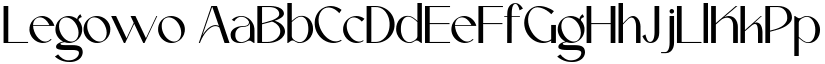 Legowo font