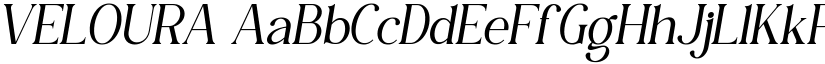 VELOURA font