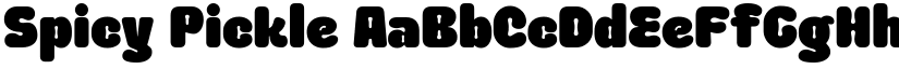 Spicy Pickle font