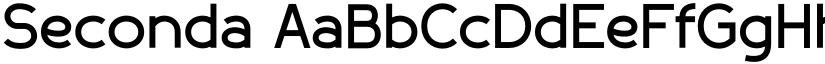 Seconda font