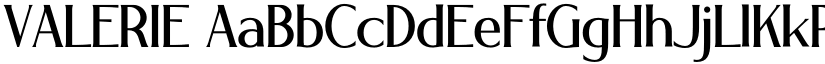 VALERIE font