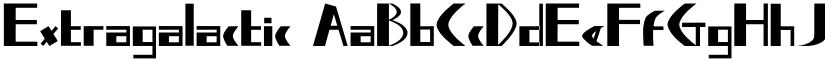 Extragalactic font
