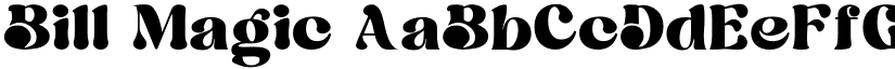 Bill Magic font