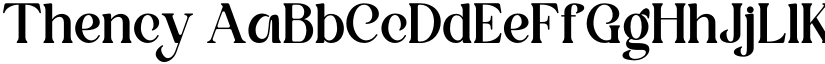 Thency font