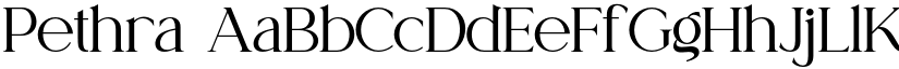 Pethra font