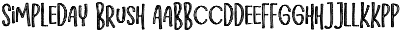 Simpleday Brush font