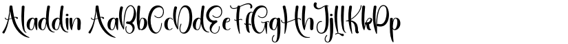 Aladdin font download