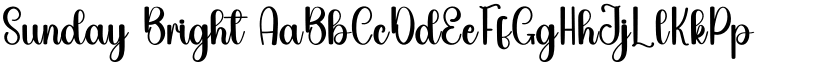 Sunday Bright font