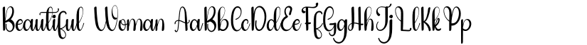 Beautiful Woman font
