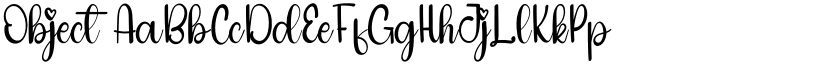 Object font