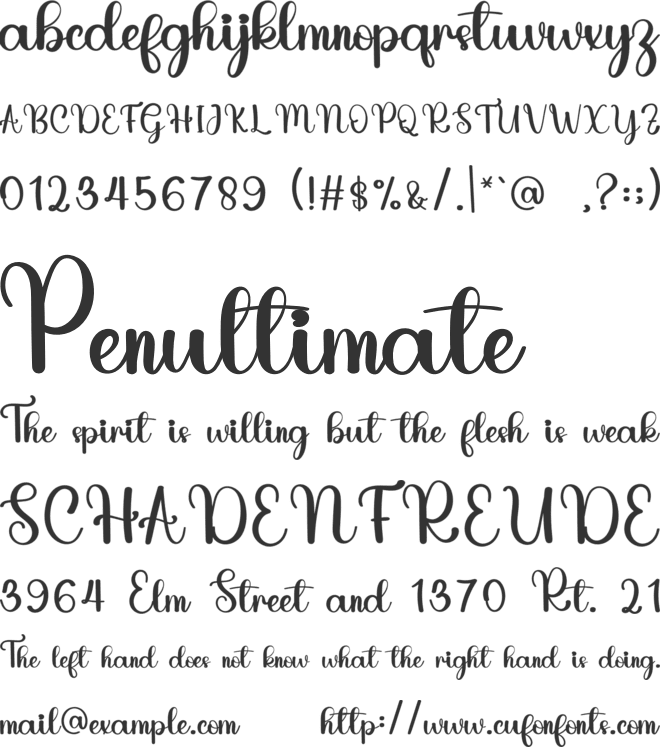 Smart font preview