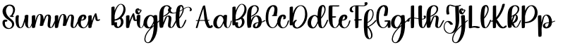 Summer Bright font
