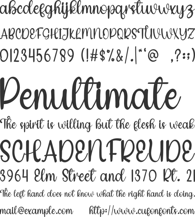 Happy Smile font preview