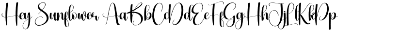 Hey Sunflower font