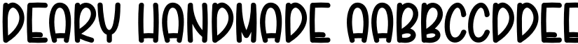 Deary Handmade font download