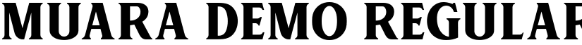 MUARA DEMO Regular font