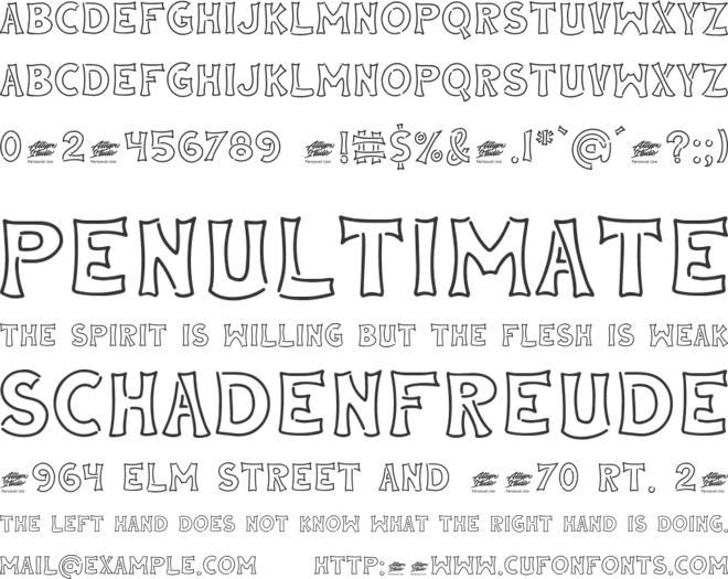 Neon Halloween font preview