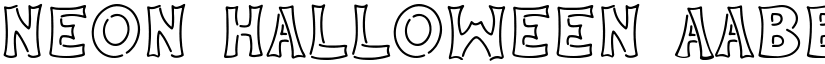 Neon Halloween font