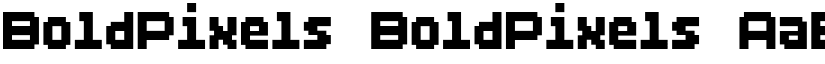 BoldPixels BoldPixels font