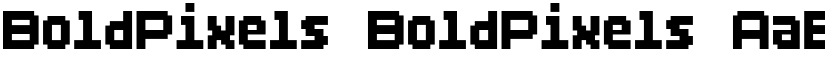 BoldPixels BoldPixels font