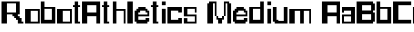 RobotAthletics Medium font