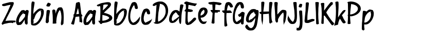 Zabin font