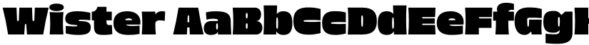 Wister font