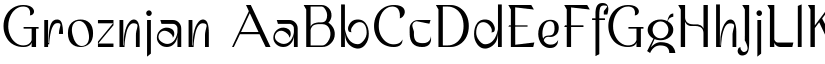 Groznjan font