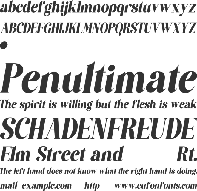 MARISTEIN font preview