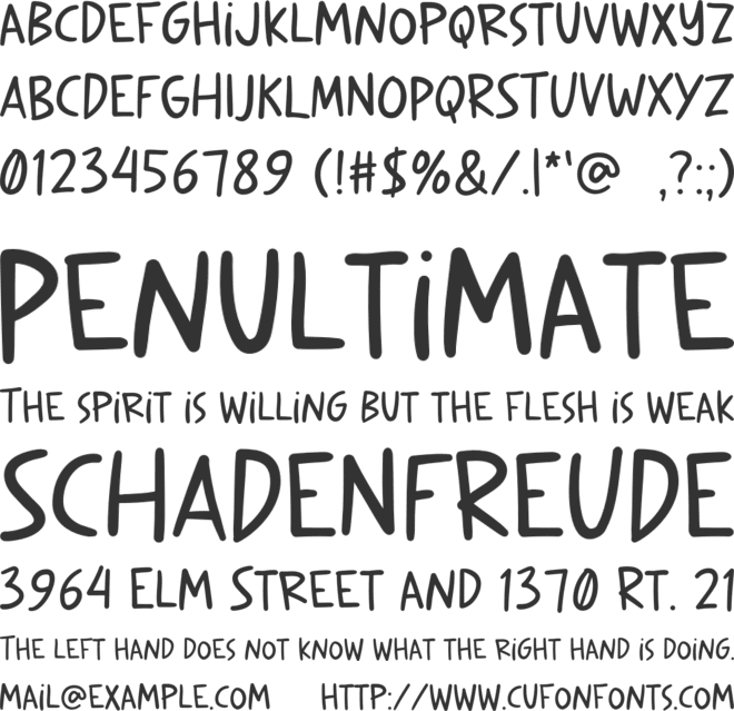 Artsem font preview