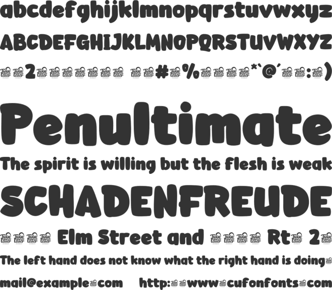 Nemu Ontain Trial font preview