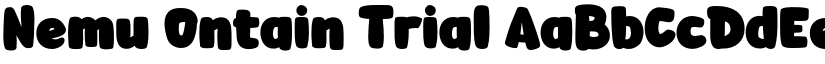 Nemu Ontain Trial font