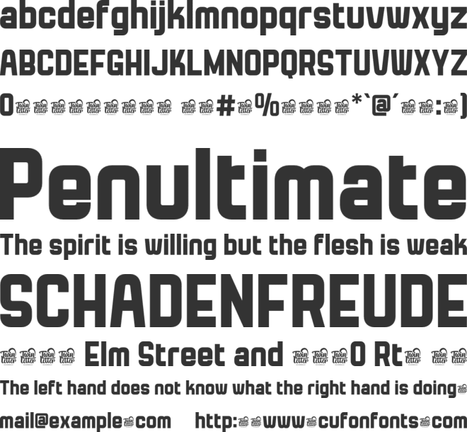 Kutser Trial font preview