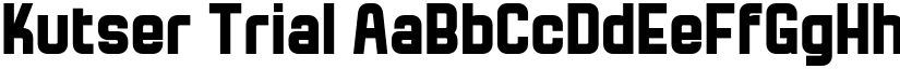Kutser Trial font download