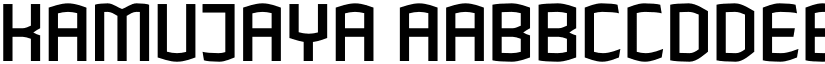 Kamujaya font