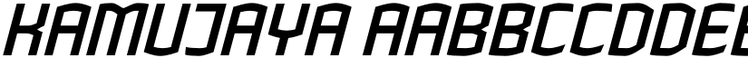 Kamujaya font
