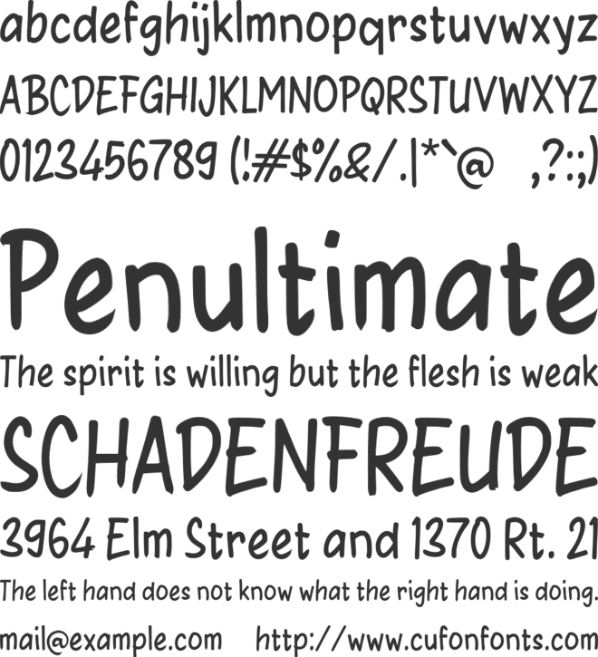 Zabonkaz font preview