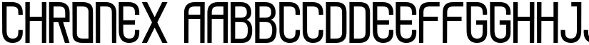 Chronex font