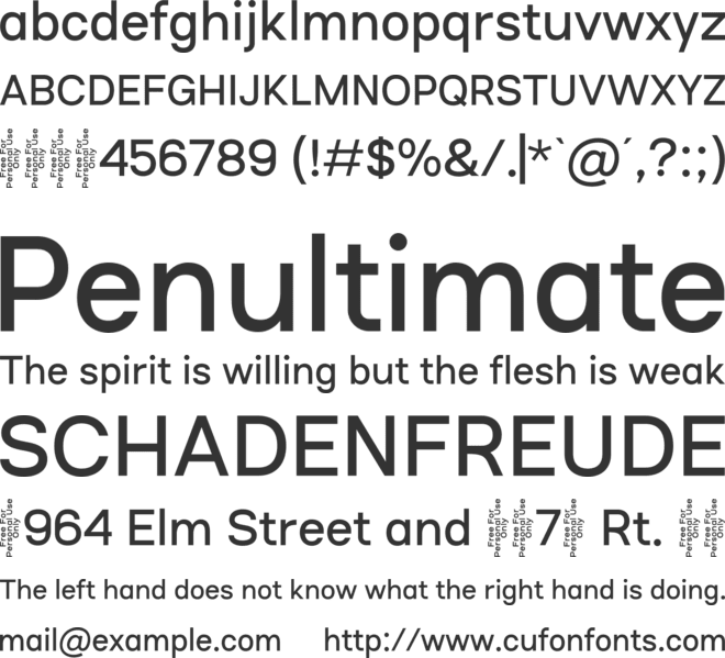 Sureme font preview