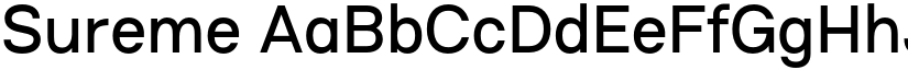 Sureme font