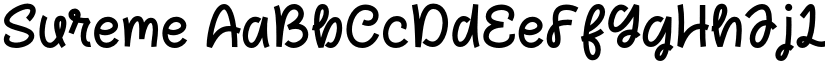 Sureme font