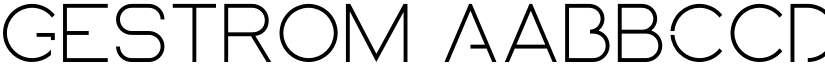 Gestrom font