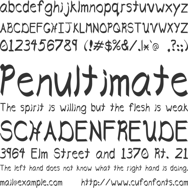 HazesCalligraphyPrint font preview